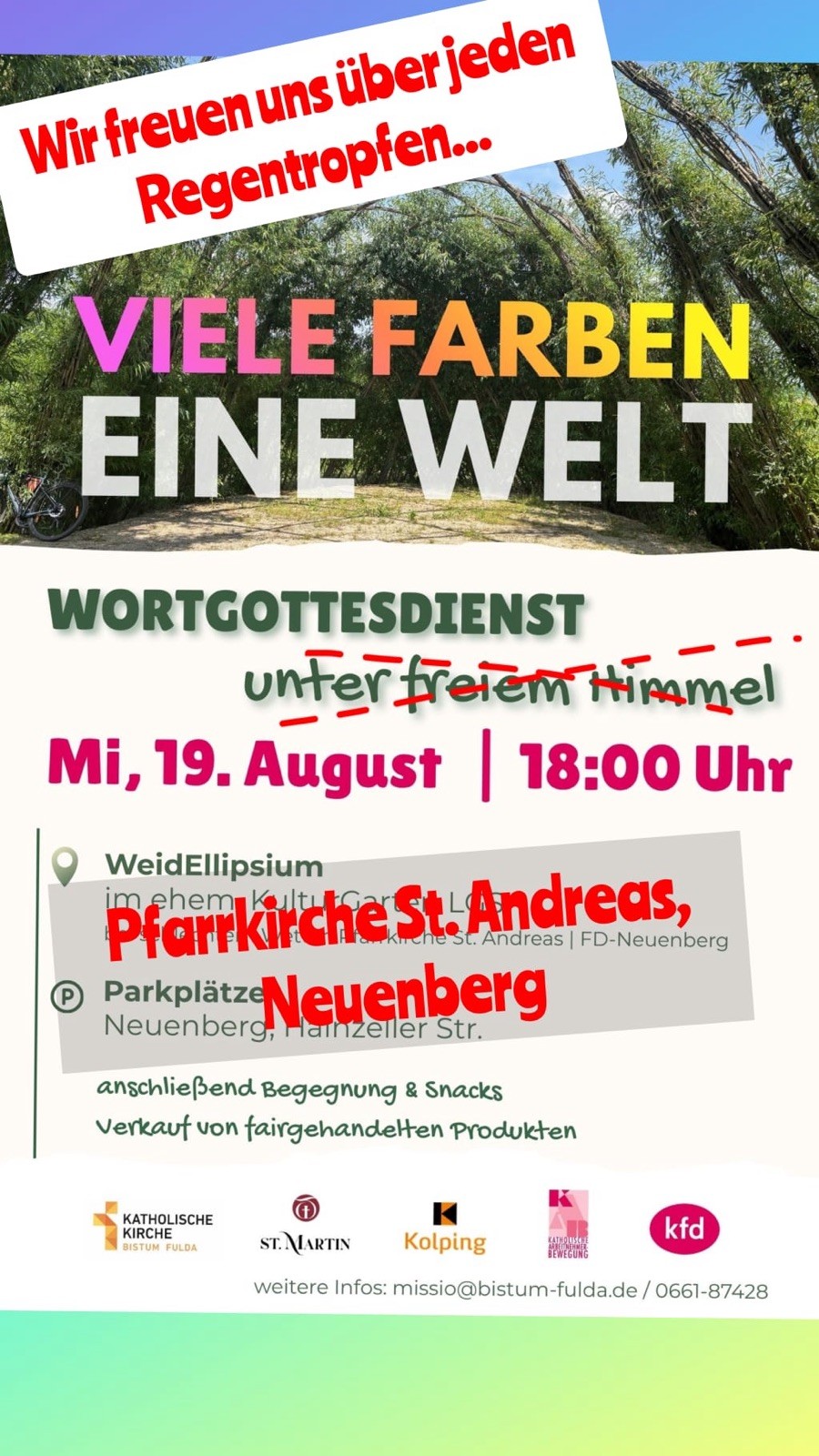 Wortgottesfeier Alle Farben eine Welt